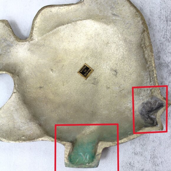 Vintage Brass Fish Wall Decor Pair – Made in India Mid Century Boho Coastal Wall - Picture 9 of 11